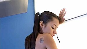 Little Lupe, Teen Latina With Small Tits, Shaved Pussy, Masturbates Solo In Close-Up