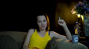 sucking cigarette while watching you