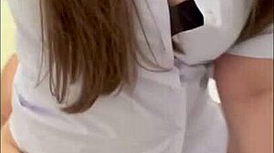 Thai College Girl Records Herself Riding Cowgirl Style. Her Sexy Voice Drives Me Wild During Creampie!