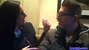 Glam Mature Sucks Cock After Picking Up a Bloke in Heels 😍