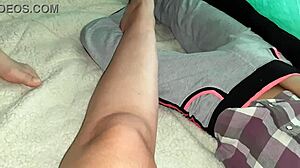 Girls experience multiple orgasms in tent setting