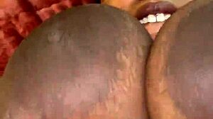 Fucking milf's pussy up close with monster cock till she creams