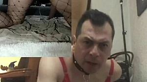 using two dildos in front of cameras