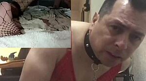 using two dildos in front of cameras