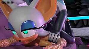 Compilation Of NottanJS Featuring Rouge The Bat In Various Cartoon And Anime Scenes