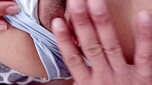 Stepson plays with hijastra's wet pussy when home alone