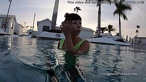 My swimwear becomes see through when wet in the pool