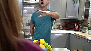 Petite Teen Thanks Stepdaddy with Blowjob