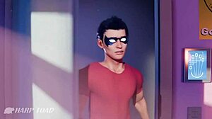 Starfire Gets Boldly Fucked In Earth Customs With Deepthroat And Facial