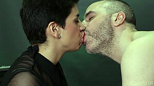 Cum Dripping from Mouth After Intense Blowjob