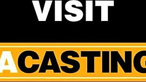 Latina babe RIDES fat boner in casting