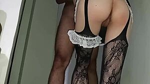maid girlfriend gets filled with cum 😏