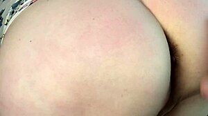 Helping wife shave leads to tight anal creampie with monster cock.