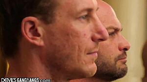 DevilsGangBang Spanks Her Hard While Three Big Dicks Pound Relentlessly