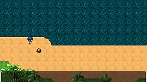 tanned girl natsuki changes in public village