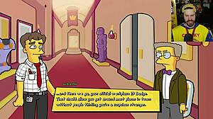 the simpsons game burns mansion parody with big tits and ass!