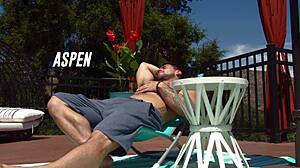 nextdoorraw caught this tall redhead sneaking a peek at neighbor before raw assfucking