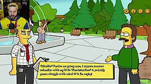 the simpsons game burns mansion parody with big tits and ass!