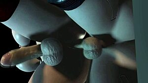 Watch this cyborg futa fuck another from behind?