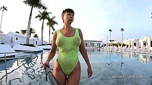 My swimwear becomes see through when wet in the pool