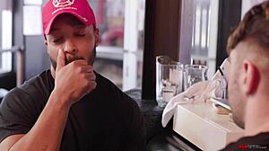 Muscular Gay Firefighters Michael Boston And Dillon Diaz Engage In Intense Interracial Bareback Fucking In The Club