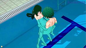 rumi usagiyama mirko and tsuyu asui intense sex