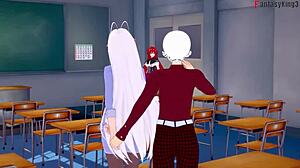 Akeno And Rias Gremory Share Passionate 3some