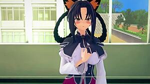 Akeno And Rias Gremory Share Passionate 3some