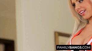 Nina Elle Fucks Stepson After Five Years Of No Sex! Cheating Cumshot In Sideways Position!