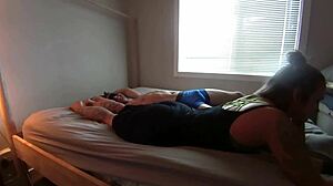 Bound Helpless Boyfriend! Tease Him With Licks, Handjobs, And Tickles On His Nipples!