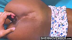 Ebony Nerd Msnovember Gets Pussy Ripped And Ass Wiggled