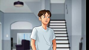 Church Milf Caught with Police Baton in Summertime Saga