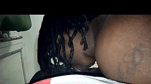 hubby busted jizz on my face while getting ass licked by ebony bbw caught