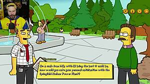 the simpsons game burns mansion parody with big tits and ass!