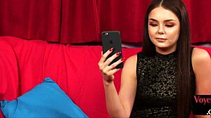 cfnm voyeur babe seduces wanking guy with her classy tease 😘