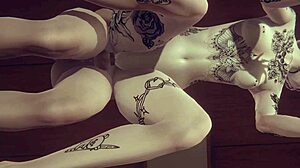 Uncensored Futanari Alice Gets Footjob and Doggy Fuck in Hentai