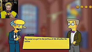 the simpsons game burns mansion parody with big tits and ass!