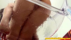 Brunette Teen Plays With Little Toy