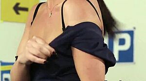 wacky model swallows cumshot on her face