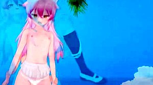 I-I can't believe this 3D hentai with Ranka Okami is so intense!