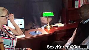 Karen Fisher Got Her Mature Pussy SCREWED By A MASSIVE LONG Cock.