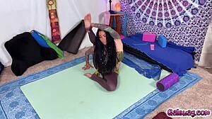 Blonde Serene Siren Seeks Jenevieve Hexxx's Help For Yoga Inspiration