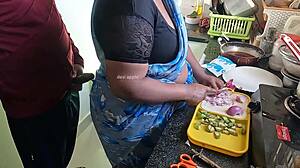 Tamil maid Kanika catches me flashing and stroking! 😜