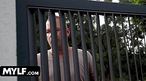 Beautiful MILF In Bikini Seduces Boy Next Door, Gets Cum On Face By Pool