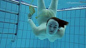 Lada Poleshuk Shows Off Big Tits Underwater In Pool