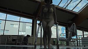 Lada Poleshuk Shows Off Big Tits Underwater In Pool