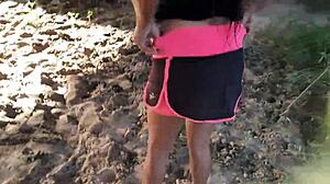 Fulfilling a bet by fucking my sister-in-law under the bridge