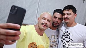 Friends Loved New Year Gifts, Repaid with Dick in My Ass