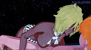 Nel, nelliel, tier harribel and ichigo's intense bleach hentai sex