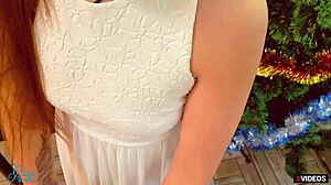 Step Sister Shares Pussy After Christmas